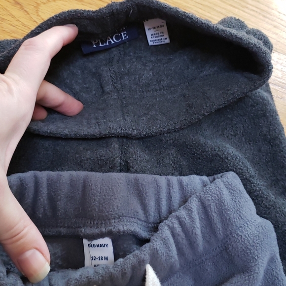 (4) Boy's Size 12Mo Fleece Pants - Picture 3 of 3